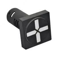   Лампа индикатор указатель положения (LED) UPOWER AD105-22W/G  квадратная матрица  Ф22 мм  24 В  красный/зелёный