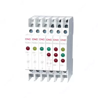  Индикатор модульный (LED) UPOWER YCD9  1/2/3Р  АС - 