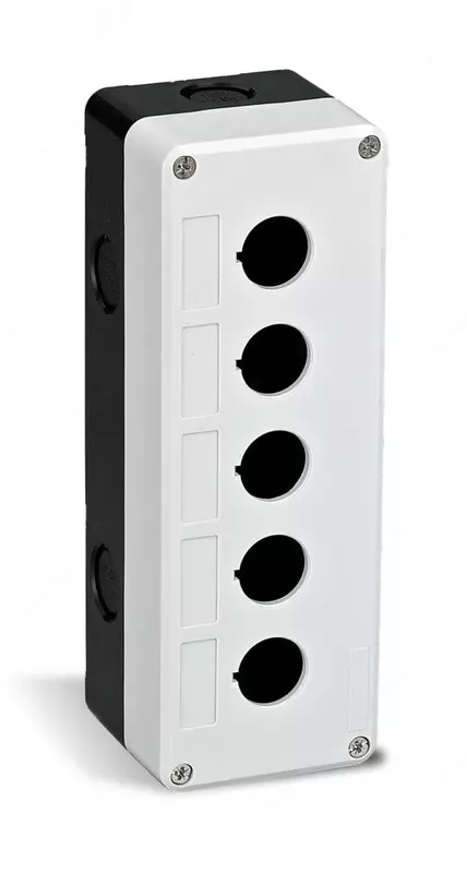  UPOWER tugmachali ustun  oq rangli plastik  5 ta joy  teshik diametri 22 mm - 