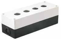  UPOWER tugmachali ustun  oq rangli plastik  5 ta joy  teshik diametri 22 mm Electromaxgroup