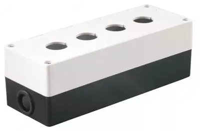  UPOWER tugmachali ustun  oq rangli plastik  5 ta joy  teshik diametri 22 mm Electromaxgroup