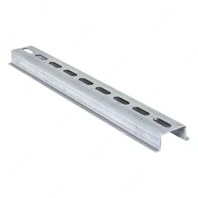 DIN-рейка (алюминий) UPOWER 1.0 (А35)  перфорированная  1000х7.5х35 мм  33 отверстия