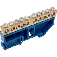 N-shinasi (DIN relsida) UPOWER NS seriyali  jez  10 teshik  2.5-10 mm2  teshik d 5.3 mm