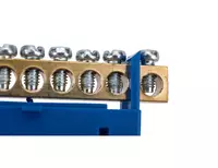   N3 shinasi (DIN relsida) UPOWER NS seriyali  jez  10 teshikli  230/400V  2.5-10 mm2  teshik d 5.3 mm  100A