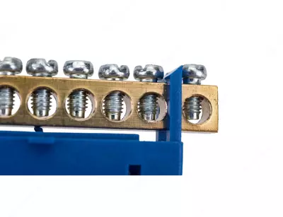   N3 shinasi (DIN relsida) UPOWER NS seriyali  jez  10 teshikli  230/400V  2.5-10 mm2  teshik d 5.3 mm  100A