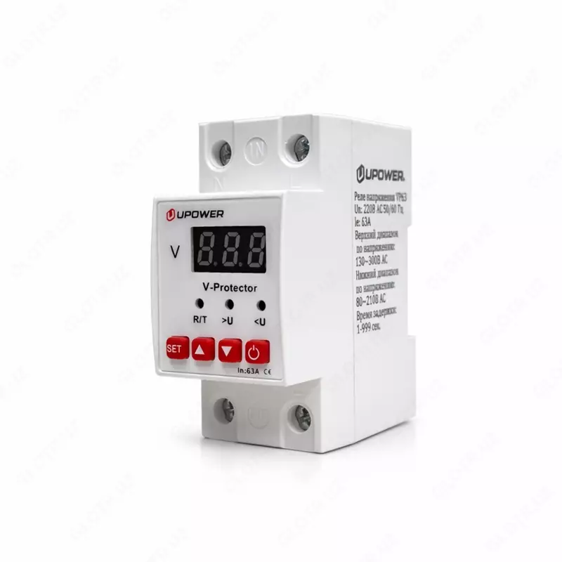  Реле напряжения UPOWER SVP-3D  3 фазы  15А  300/450В АС - 