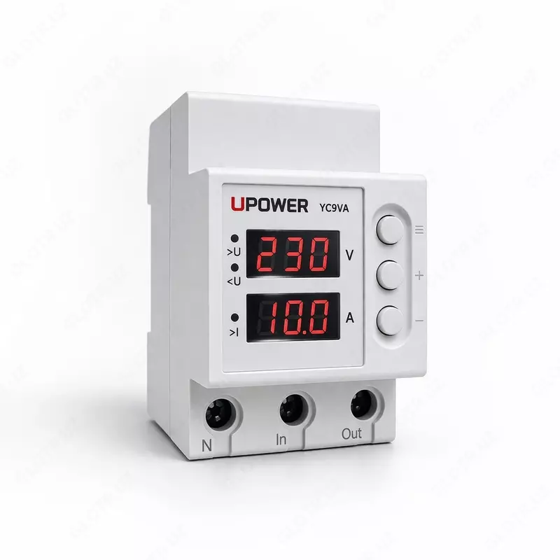  UPOWER YC9VA  1-63A  AC 230V tok boshqaruvi bilan kuchlanish rölesi - 