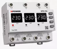 Переключатель фаз (микропроцессорный) UPOWER NP7-PS  80A