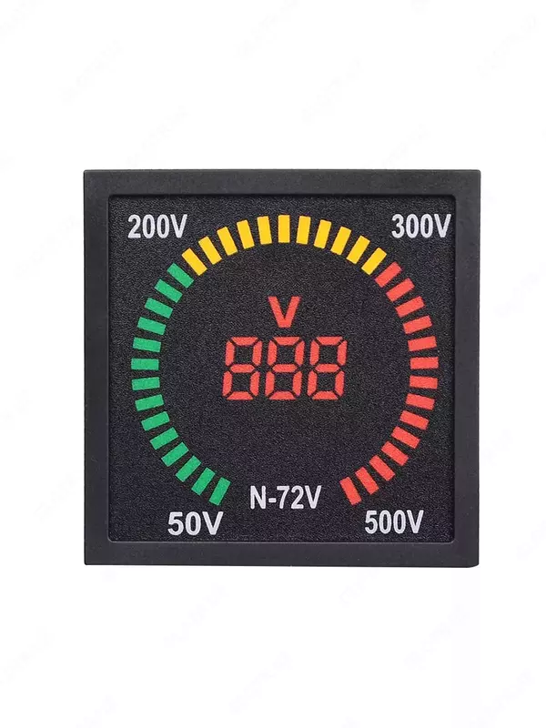 Индикатор значения напряжения (панельный) UPOWER N-72V  0-500 VAC