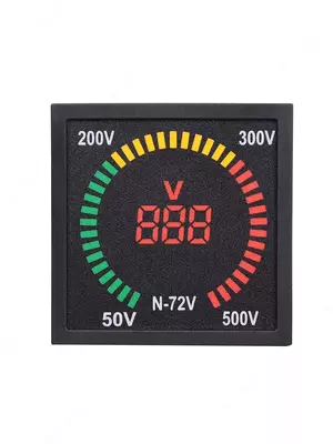 Индикатор значения напряжения (панельный) UPOWER N-72V  0-500 VAC