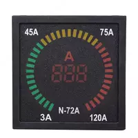 Индикатор значения тока (панельный) UPOWER N-72А  3-120А
