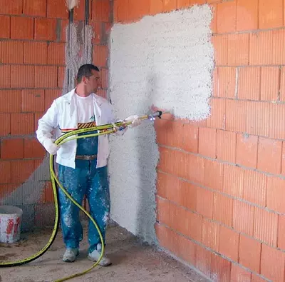 Механизированная штукатурка стен и фасадов