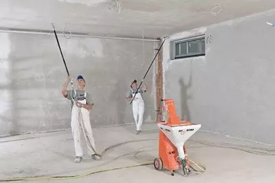 Механизированная штукатурка стен и фасадов