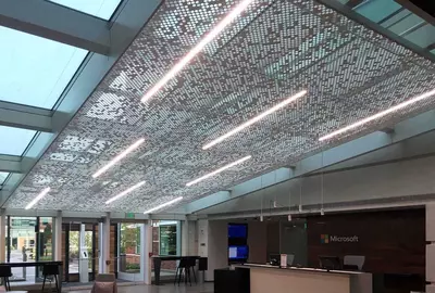 Дизайнерские металлические потолки с лазерной резкой от Agraf Steel