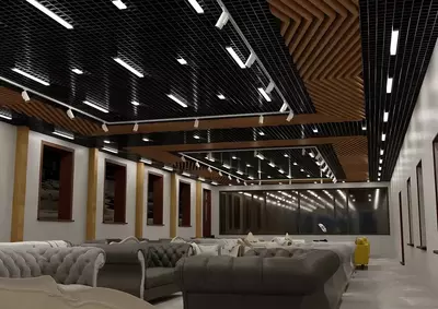 Металлические волнистые реечные потолки от Agraf Steel — сочетание стиля и надёжности