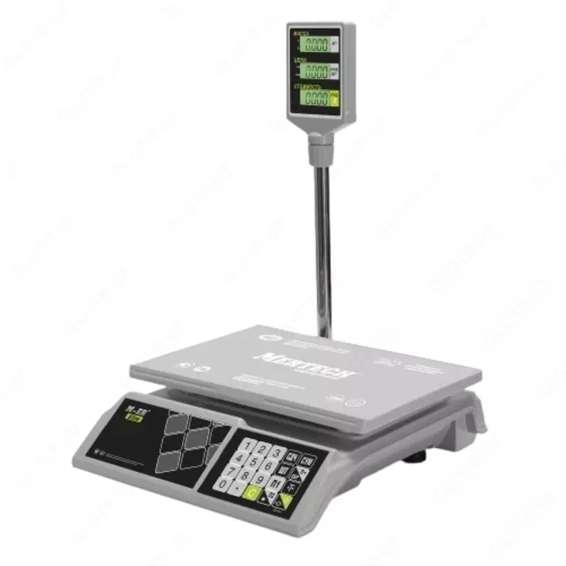 Tijoriy stol tarozilari M-ER 326 ACP-32.5 "Slim" LCD oq