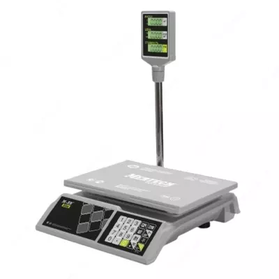 Торговые настольные весы M-ER 326 ACP-32.5 "Slim" LCD Белые