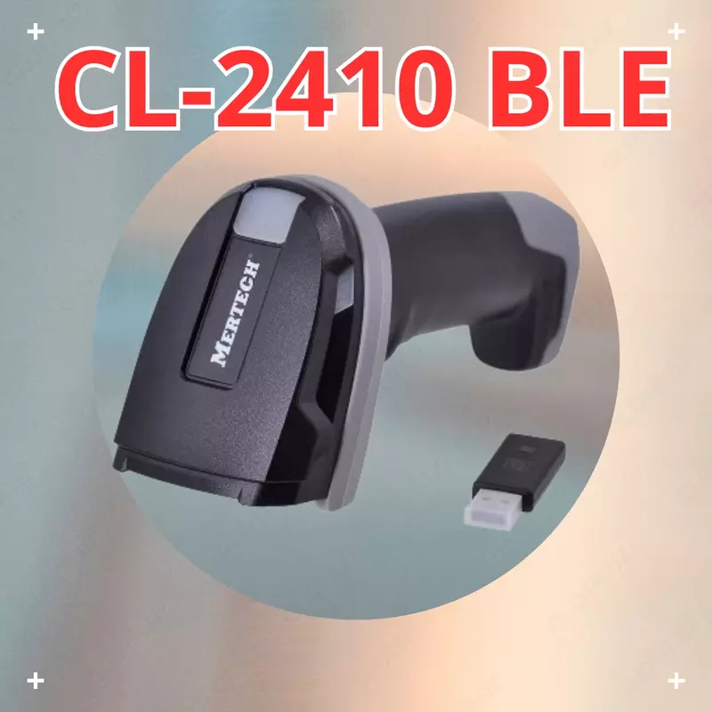 Беспроводной сканер штрих-кода MERTECH CL-2410 BLE Dongle P2D USB Black