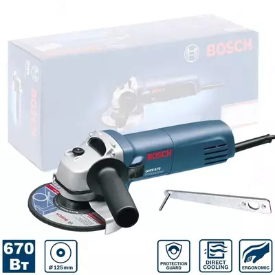 Угловая шлифмашина Bosch GWS 670 Professional - 681 904.1 сум / шт.