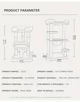 Роскошный двухъярусный кошачий домик с когтеточками из сизалевой веревки - 600 000 сум