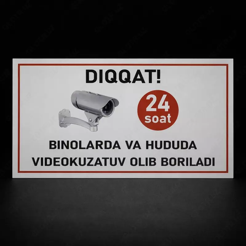 Предупреждающий знак «Будет круглосуточное видеонаблюдение