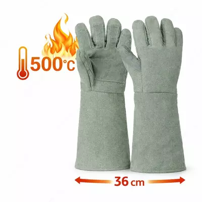 Перчатки жаростойкие 500°C сварочные 36 см