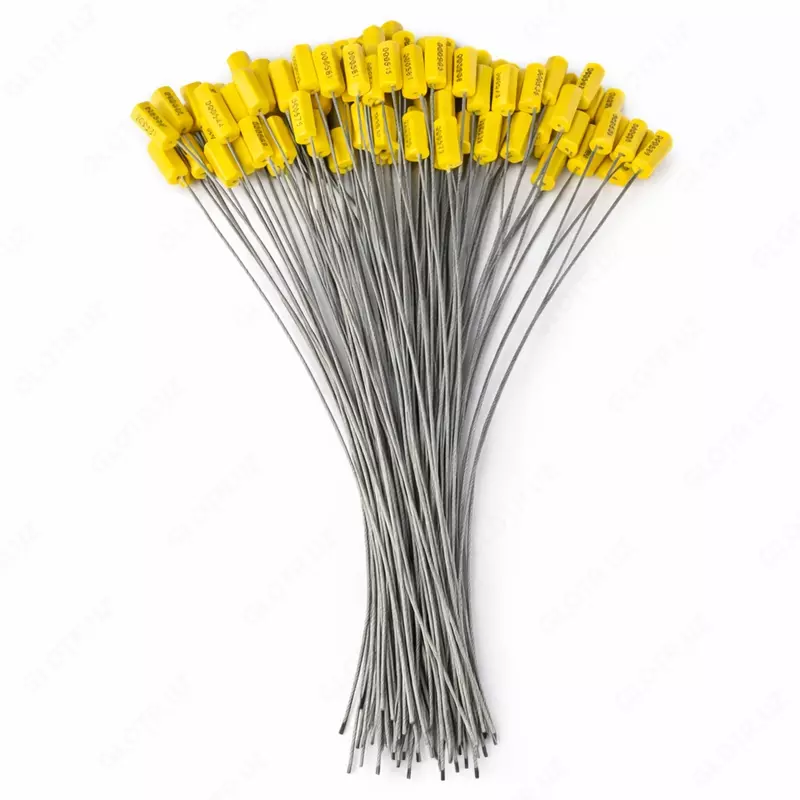 40 sm metall trosli plombalar yuk va konteynerlarni plombalash uchun