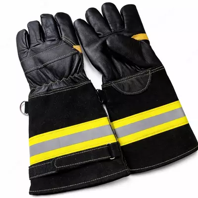 Перчатки пожарного кожаные 36 см термостойкие