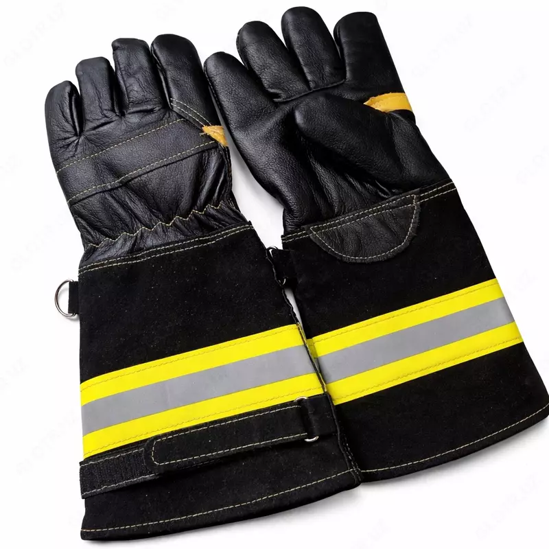 Перчатки пожарного кожаные 36 см термостойкие