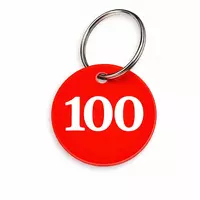  Брелок бирка пластиковая номерная водостойкая | бирки для ключей гардероба бассейна фитнес клуба отеля - 