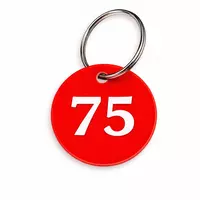   Брелок бирка пластиковая номерная водостойкая | бирки для ключей гардероба бассейна фитнес клуба отеля