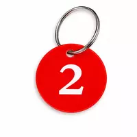  Брелок бирка пластиковая номерная водостойкая | бирки для ключей гардероба бассейна фитнес клуба отеля Только в розницу