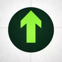 Pol uchun yo‘nalish ko‘rsatkich strelka to‘g‘ri | evakuatsiya belgisi EXIT CHIQISH | fosforli pol stiker | yo‘nalish ko‘rsatkichi oldinga