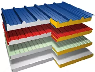 Сэндвич панель Стенавой Пенопластовые (ППС) 1.20см-5см - 130 000 сум / м