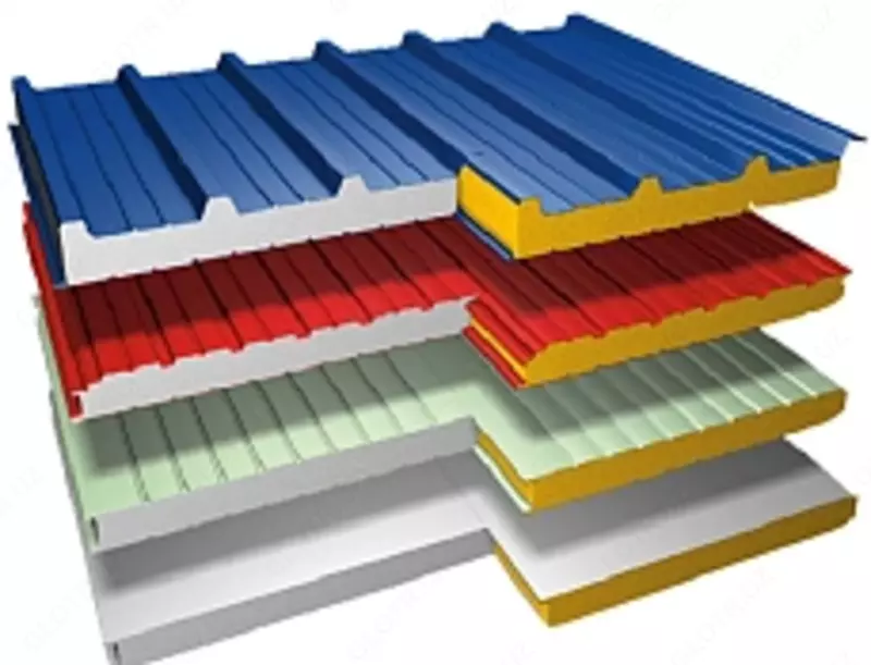 Сэндвич панель Стенавой Пенополиуретан (ППУ)1.16см-10см - 377 000 сум