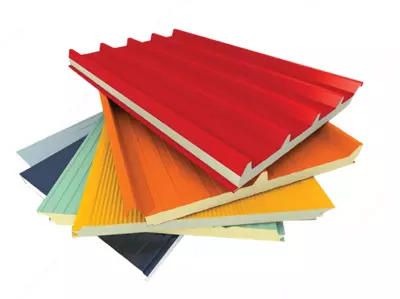 Сэндвич панель Кровельный Пенополиуретан 60/0.5/0.5 - 412 880 сум / м