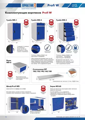 Верстак слесарный металлический Profi W (№203) Только в розницу