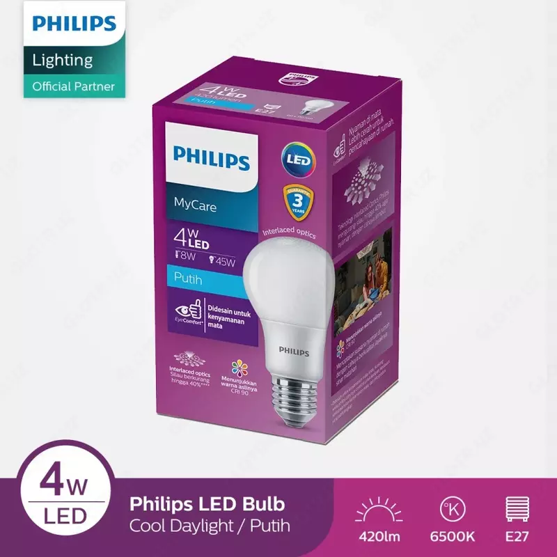 Philips Bulb 4W E27 6500K 1PF/12 RCAAPR (929001914738) - 7 389.5 сум