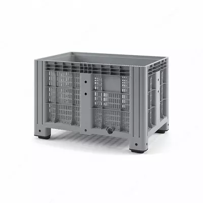 Пластиковый контейнер IBOX 1200х800 (перфорированный, на ножках) Пластиковый контейнер IBOX 1200х800 (перфорированный, на ножках)