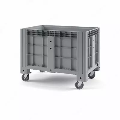 Пластиковый контейнер IBOX 1200х800 (сплошной на колесах