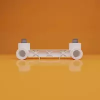 Vero Двойной отвод с настенным креплением -НР ∅ 20/ 1/2