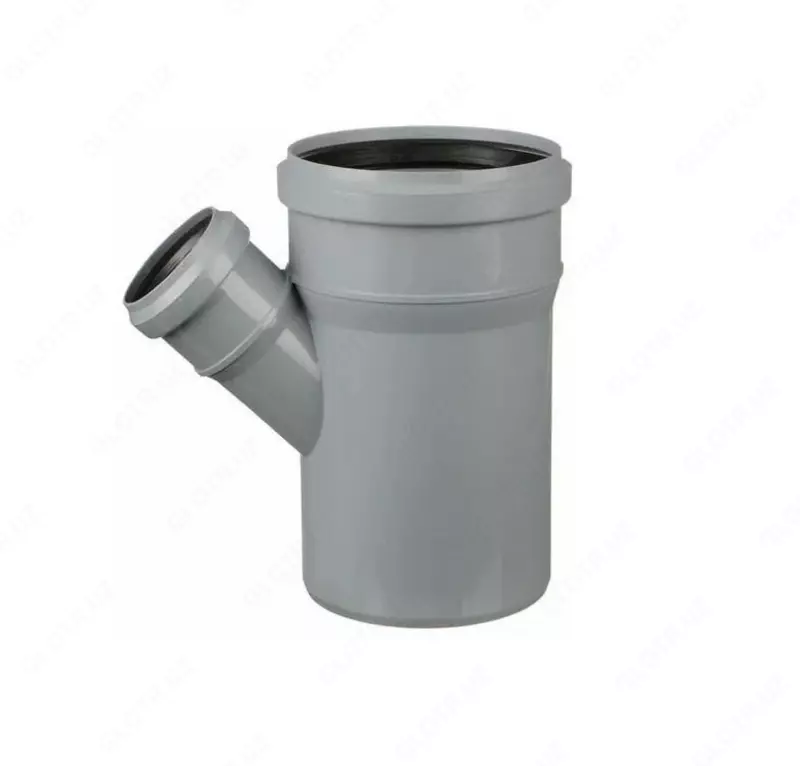 Kanalizatsiya uchligi, 45 gradus Ø 76/50