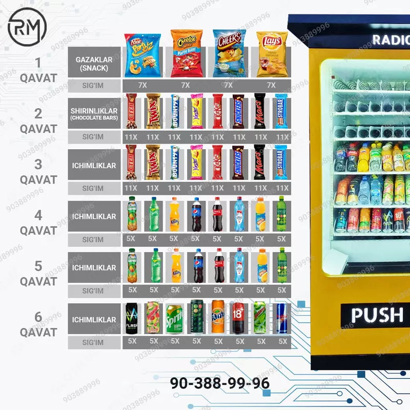 Metro bekatlari uchun vending aftomati - {0} so'mdan