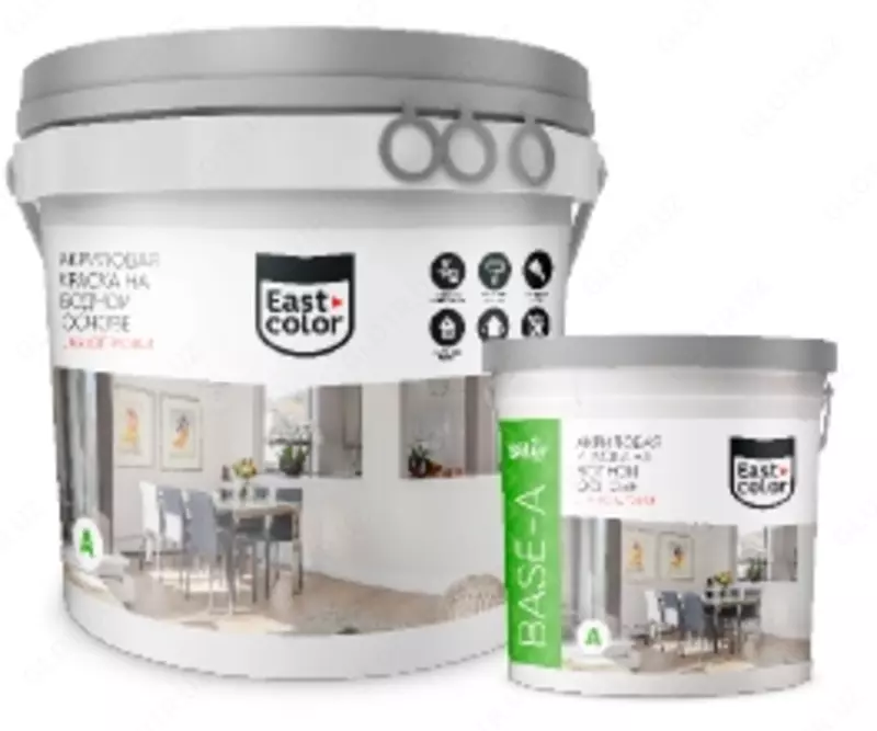 Suvda tarqaladigan universal bo'yoq "SILUR PREMIUM" (BASE-A)