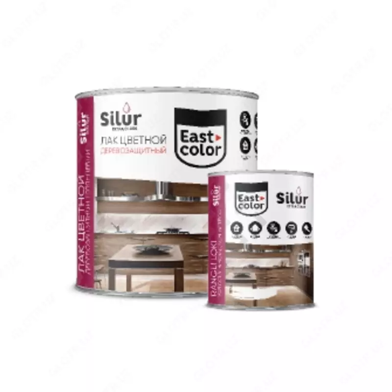Лак цветной деревозащитный "SILUR"