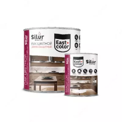 Лак цветной деревозащитный "SILUR"