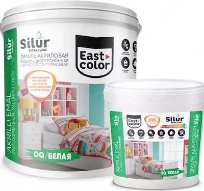 Suvga asoslangan akril emal ipak porloq