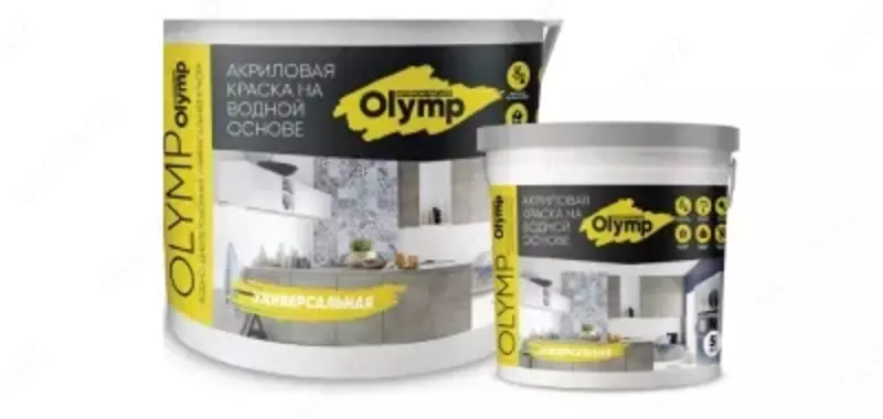 Akril suv bazlı bo'yoq Olymp Universal