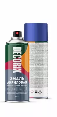 Аэрозольная акриловая эмаль "Decorix" универсальная