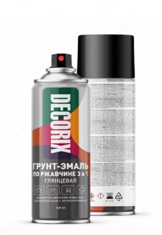 Грунт-эмаль по ржавчине 3 в 1 "Decorix" глянцевая